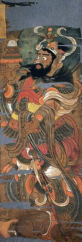 Shitenno-Tamonten-Vaisravana-painting-from-hidden-library-cave-dunhuang-china1