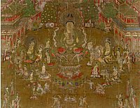 Tosotsuten Mandala devoted to Miroku and Depicting the Tusita Heaven