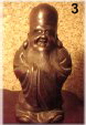 Fukurokuju - God of Fortune, Happiness, and Longevity, Bizen Ceramic, Meiji Period, in the collection of Robert Yellin