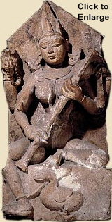 Sarasvati, 10th century, British Museum