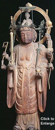 Happi Benzaiten, Kohonji Temple, Osaka, Late 10th Century
