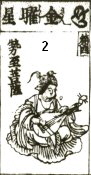 Kinyosho -- a star deity with similar iconography as Benzaiten