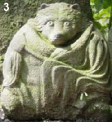 Stone Tanuki statue at Zuisenji in Kamakura; photo by Mark Schumacher