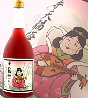 Modern. Benzaiten used on label of alcoholic drink.