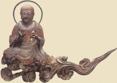 Bosatsu on Clouds, 1053AD, Byodo-in Temple, South Side, #9, Height 51.1 cm Bosatsu on Clouds, 1053AD, Byodo-in Temple, South Side, #9, Height 51.1 cm
