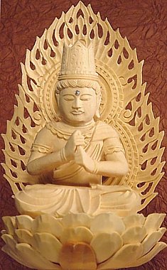 Closeup - Dainichi Buddha (Nyorai) sitting atop lotus -  available for online purchase !