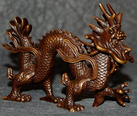 Brass Dragon, Five Claws. Visit our Buddha Statue Store for Details.