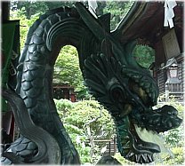 Dragon - Water Fountain, Shinto Shrine in Yamanakako