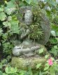Dainichi Nyorai Stone Statue, in private garden in home in Kamakura