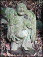 Hotei God of Contentment/Happiness, Stone Statue, Early 20th Century.