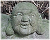Hotei God of Contentment/Happiness, Stone Statue in Private Kamakura Garden, Early 20th Century
