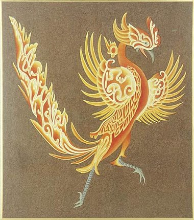Suzaku, The Red Bird, Modern Drawing, Available Online Suzaku, The Red Bird, Modern Drawing, Available Online