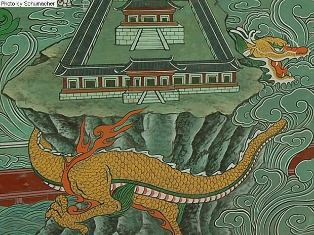 Dragon painting at Bongamsa Temple.
