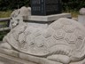 Memorial stone atop a turtle at Magoksa Temple.