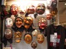 Korean masks on display at a store in the Insadong area of Seoul.
