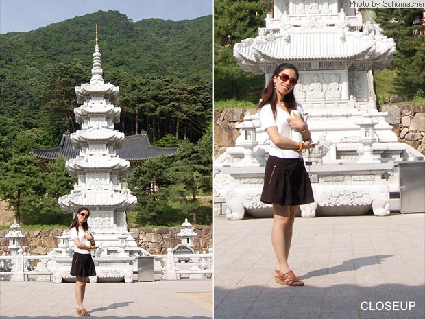 Jacqueline Jingjing (University of the West) at Chukseosa Temple.
