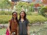 Jacqueline Jingjing (left) and Lin Peiying at Seokjongsa Temple.