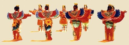 Illustration - Karyoubinga's Winged Costume in Bugaku Dance