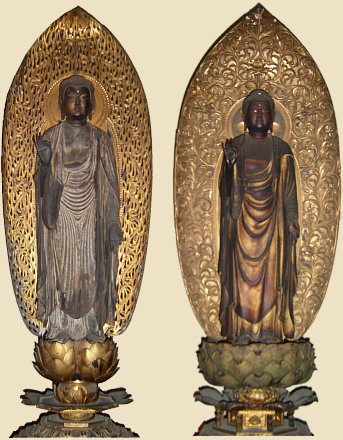 Amida Nyorai - Two Statues from the Kamakura Era, Private Collection
