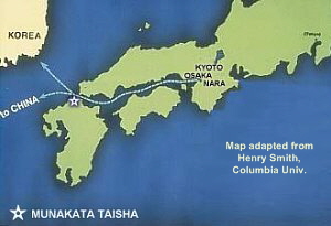 Munakata Taishi, Map