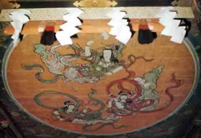 Tennyo ceiling painting at Toushougu Shrine