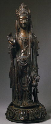 Kannon Bosatsu, Gilt Bronze