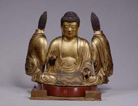 Small model of Kyoto Daibutsu (Big Buddha of Kyoto); from the Tokyo National Museum Image Archives