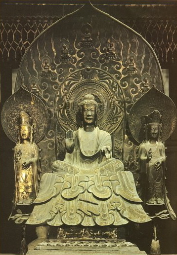 Shaka Trinity, Asuka Era, Horyu-ji, Nara