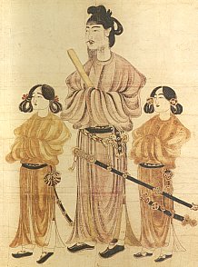 Regent Shotoku Taishi, Patron of Japanese Buddhism (Nara Period Painting)