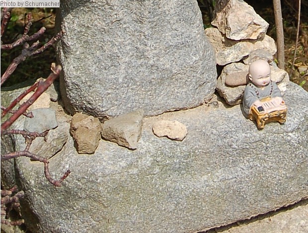 Gapsa Temple. Votive stone offerings.